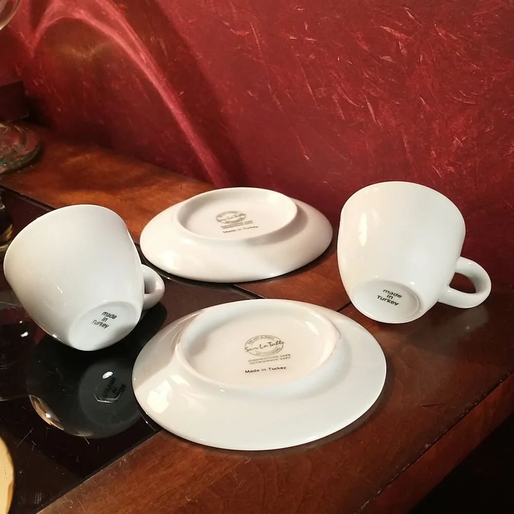 Sur La Table Turkish Espresso Cup & Saucer - Set of 2